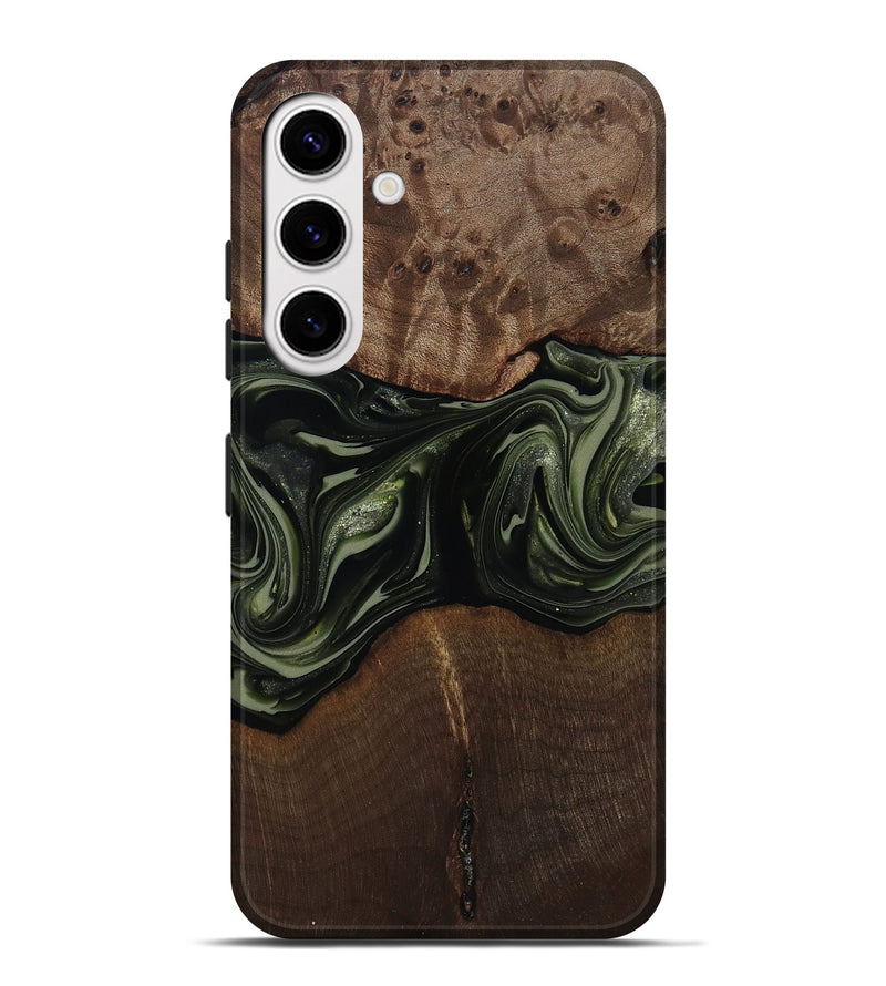 Galaxy S25 Plus Wood Live Edge Phone Case - Zyaire (Green, 812262)