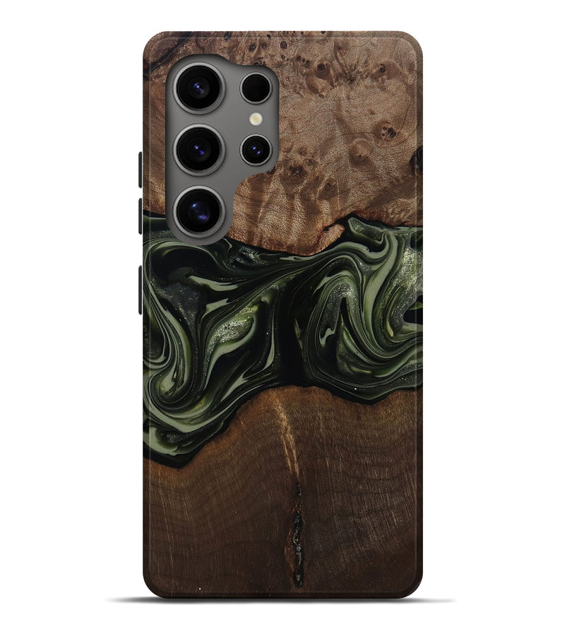 Galaxy S25 Ultra Wood Live Edge Phone Case - Zyaire (Green, 812262)