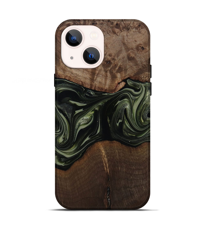 iPhone 13 Wood Live Edge Phone Case - Zyaire (Green, 812262)
