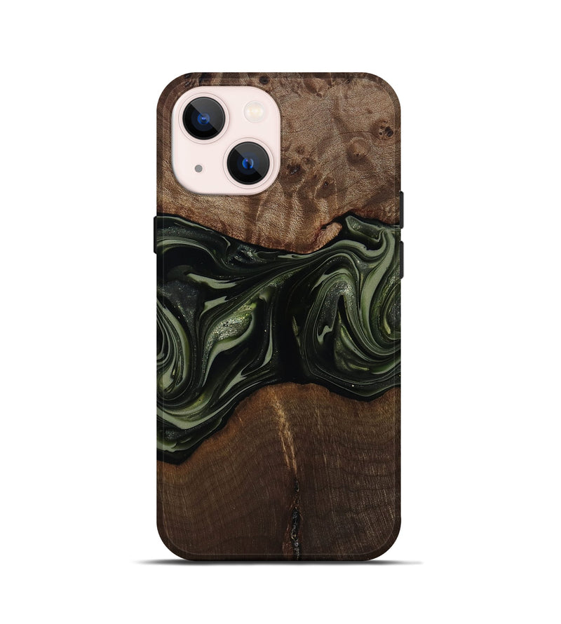 iPhone 13 mini Wood Live Edge Phone Case - Zyaire (Green, 812262)