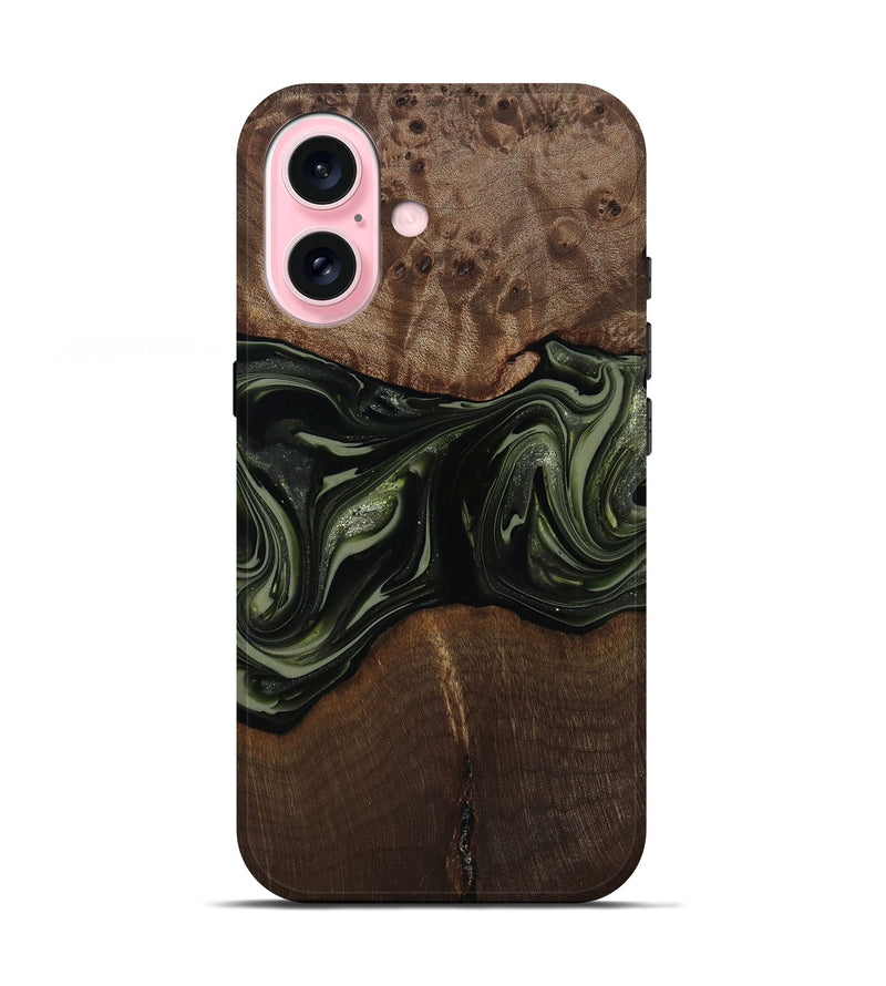 iPhone 17 Wood Live Edge Phone Case - Zyaire (Green, 812262)