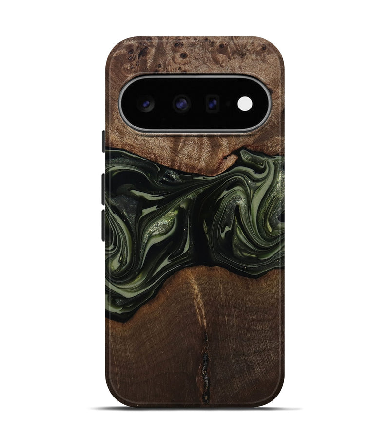 Pixel 11 Pro Wood Live Edge Phone Case - Zyaire (Green, 812262)