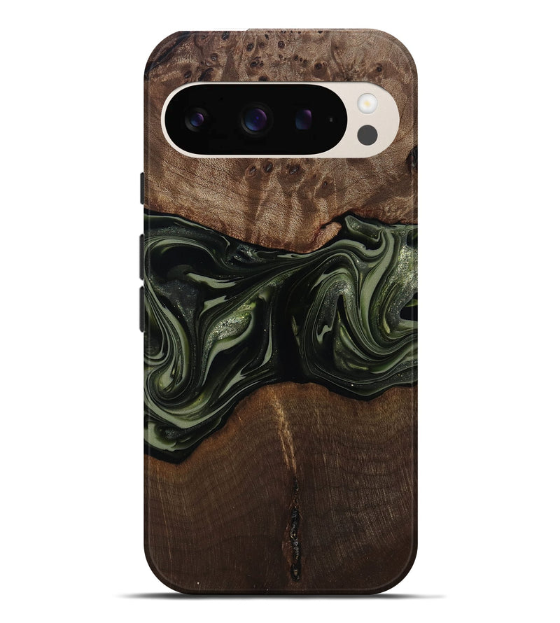Pixel 9 Pro XL Wood Live Edge Phone Case - Zyaire (Green, 812262)