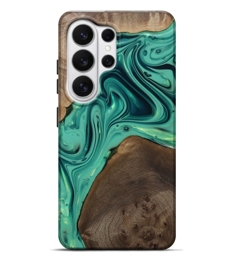 Galaxy S26 Ultra Wood Live Edge Phone Case - Kason (Green, 812263)