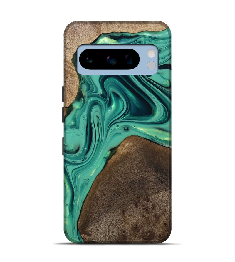 Pixel 8 Pro Wood Live Edge Phone Case - Kason (Green, 812263)