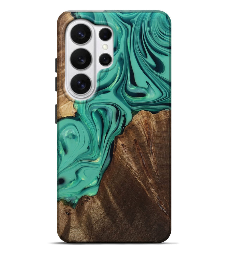 Galaxy S26 Ultra Wood Live Edge Phone Case - Frida (Green, 812264)