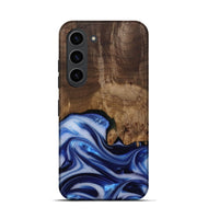 Galaxy S23 Wood Live Edge Phone Case - Erma (Blue, 812265)