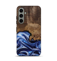 Galaxy S24 Wood Live Edge Phone Case - Erma (Blue, 812265)
