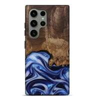 Galaxy S24 Ultra Wood Live Edge Phone Case - Erma (Blue, 812265)