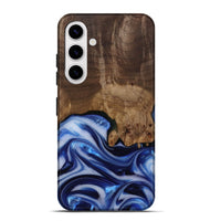 Galaxy S25 Plus Wood Live Edge Phone Case - Erma (Blue, 812265)