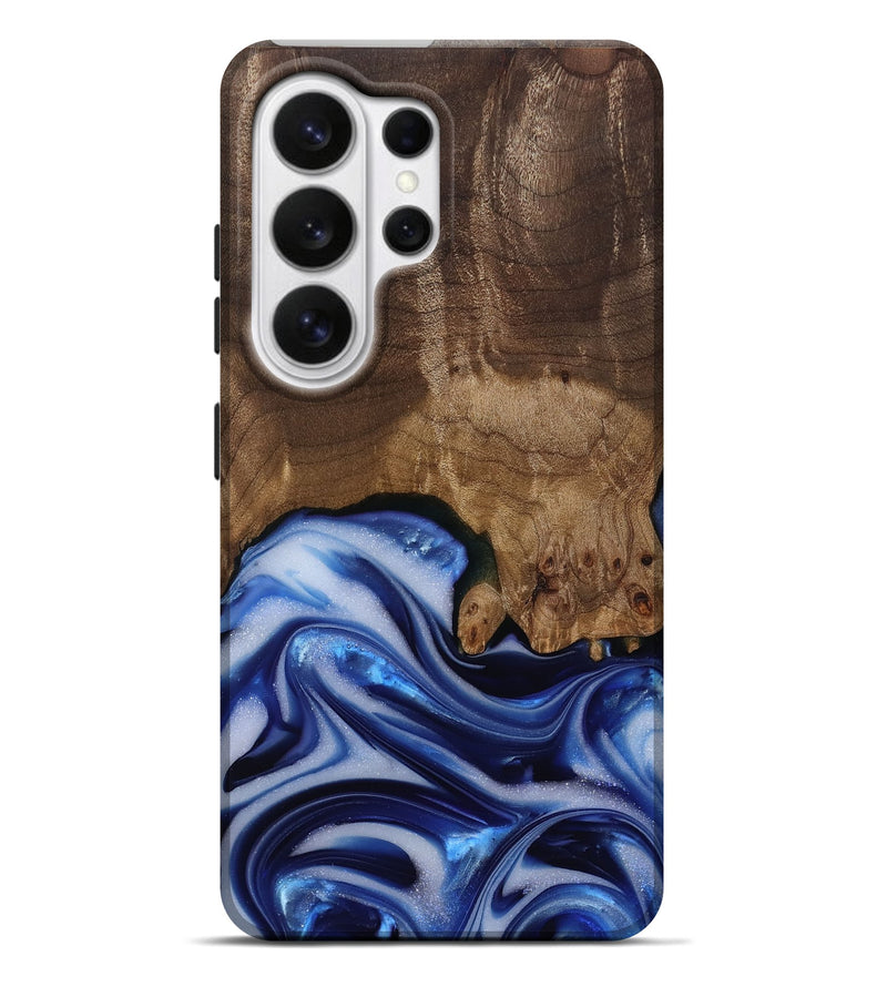 Galaxy S26 Ultra Wood Live Edge Phone Case - Erma (Blue, 812265)