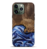 iPhone 13 Pro Max Wood Live Edge Phone Case - Erma (Blue, 812265)