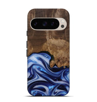 Pixel 10 Pro Wood Live Edge Phone Case - Erma (Blue, 812265)