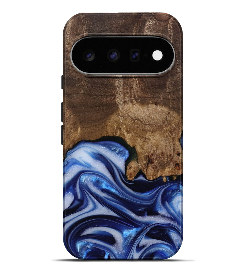 Pixel 11 Pro XL Wood Live Edge Phone Case - Erma (Blue, 812265)