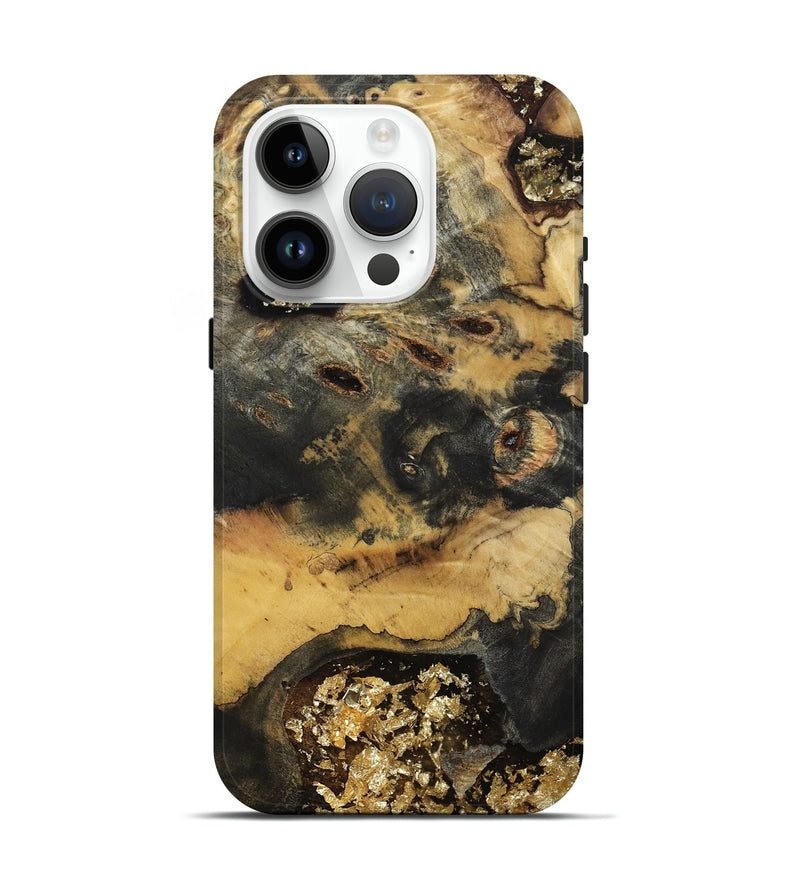 iPhone 15 Pro Wood Live Edge Phone Case - Alayah (Clear, 812266)