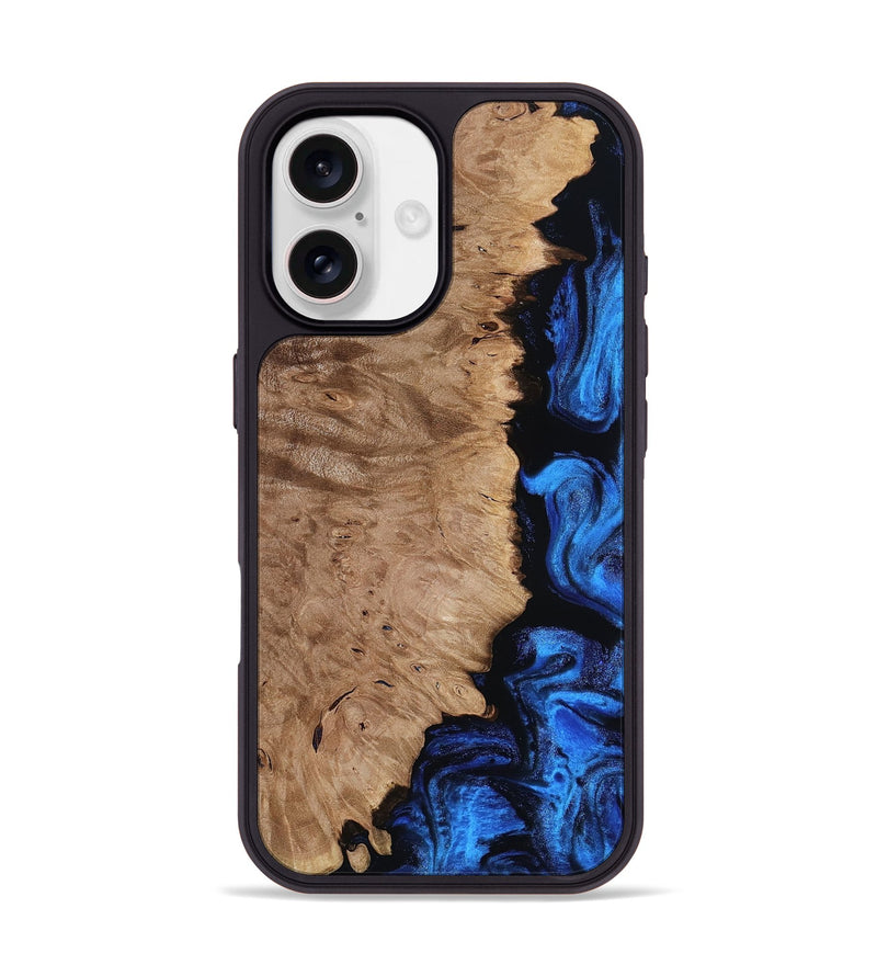 iPhone 17 Wood Phone Case - Aniya (Blue, 812270)