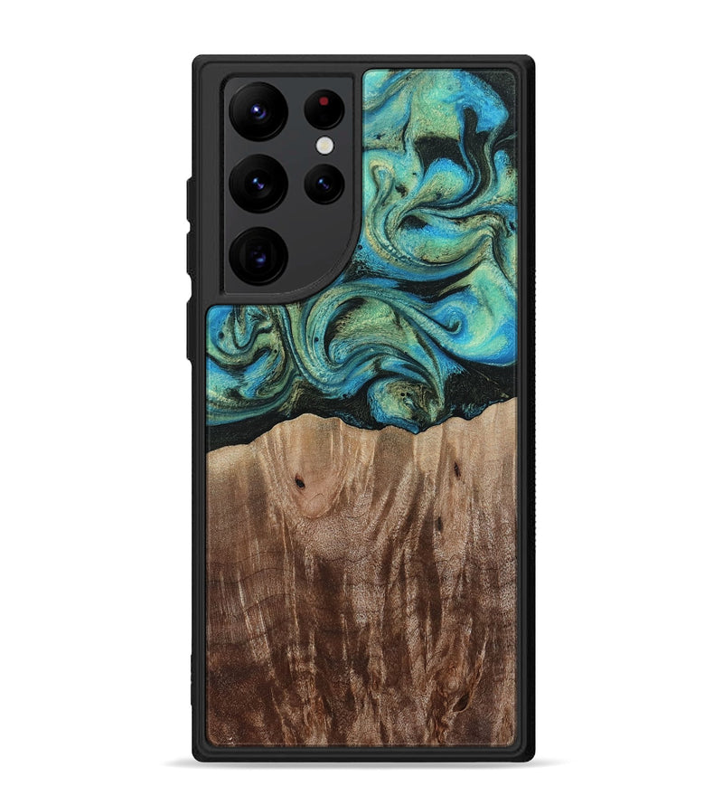 Galaxy S22 Ultra Wood Phone Case - Makai (Green, 812274)