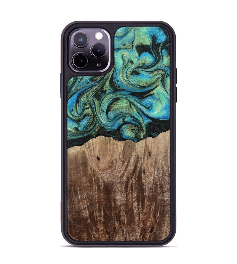 iPhone 11 Pro Max Wood Phone Case - Makai (Green, 812274)