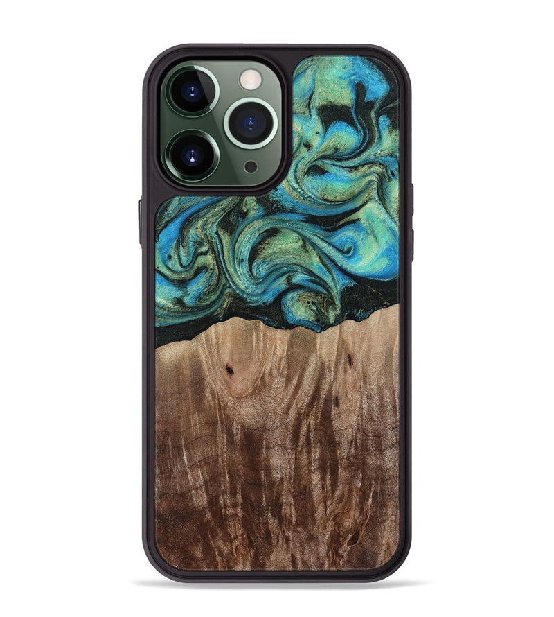 iPhone 13 Pro Max Wood Phone Case - Makai (Green, 812274)