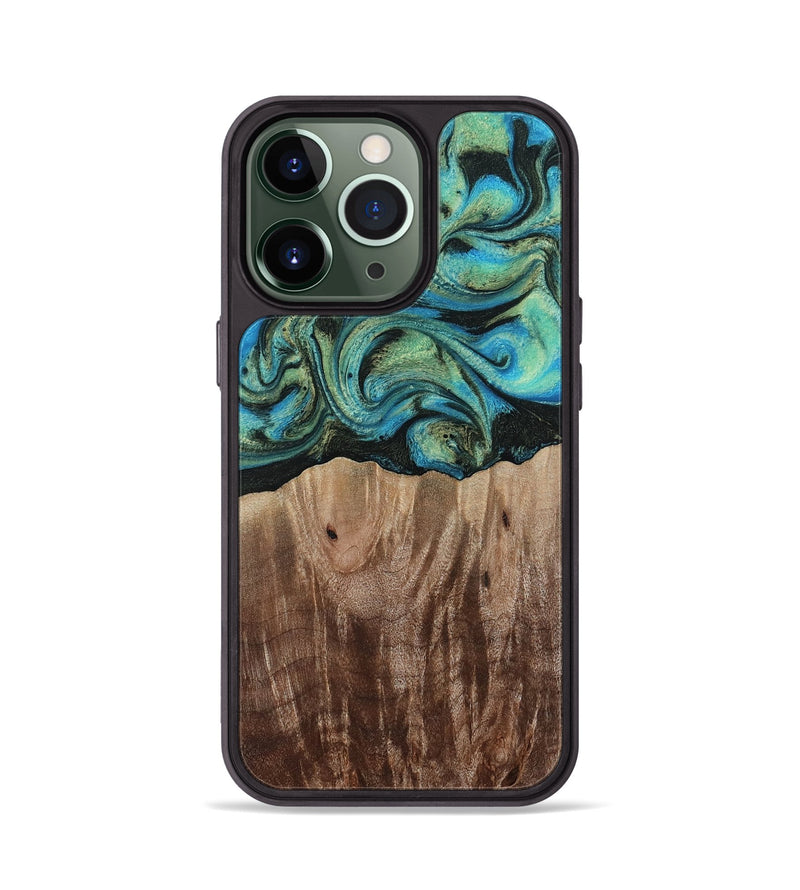 iPhone 13 Pro Wood Phone Case - Makai (Green, 812274)