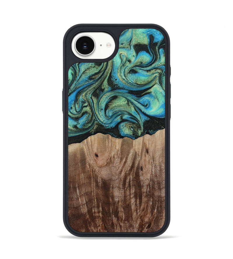 iPhone 16e Wood Phone Case - Makai (Green, 812274)