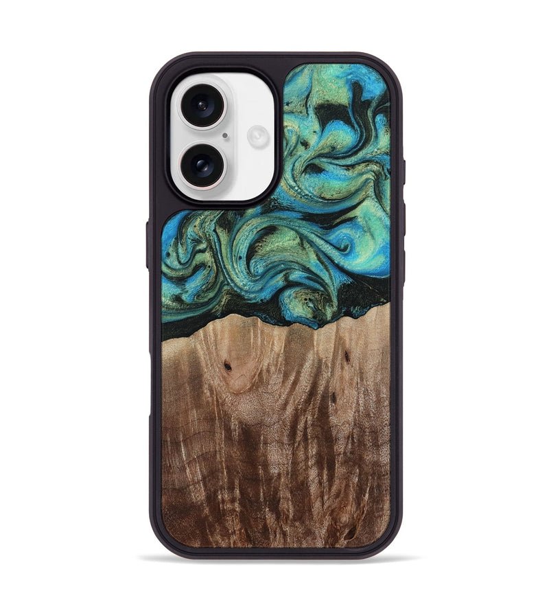 iPhone 17 Wood Phone Case - Makai (Green, 812274)