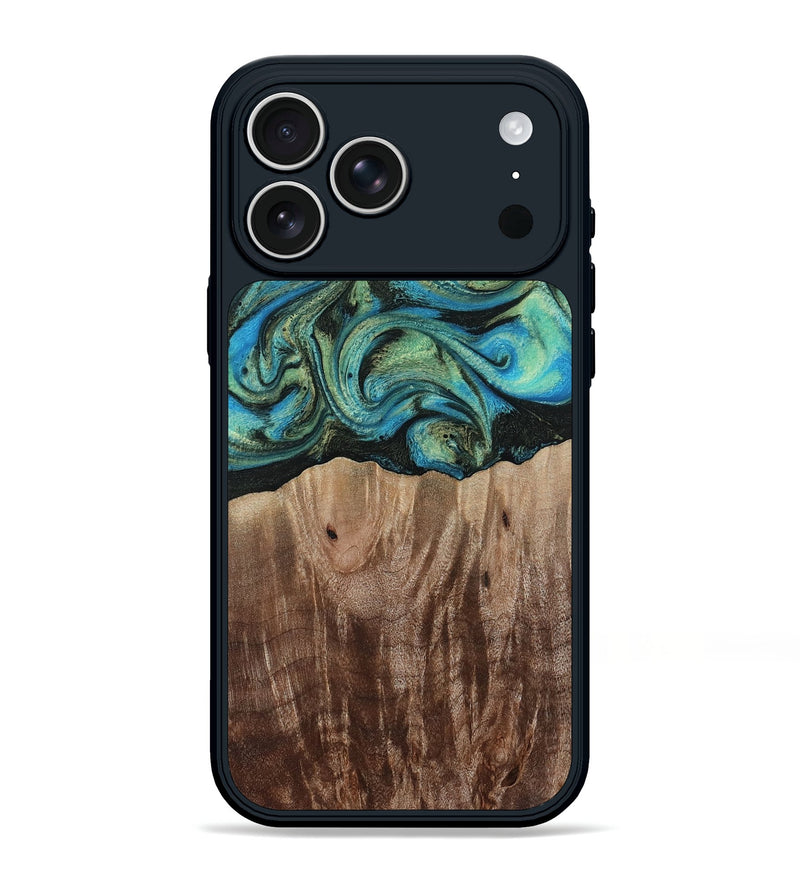 iPhone 17 Pro Max Wood Phone Case - Makai (Green, 812274)