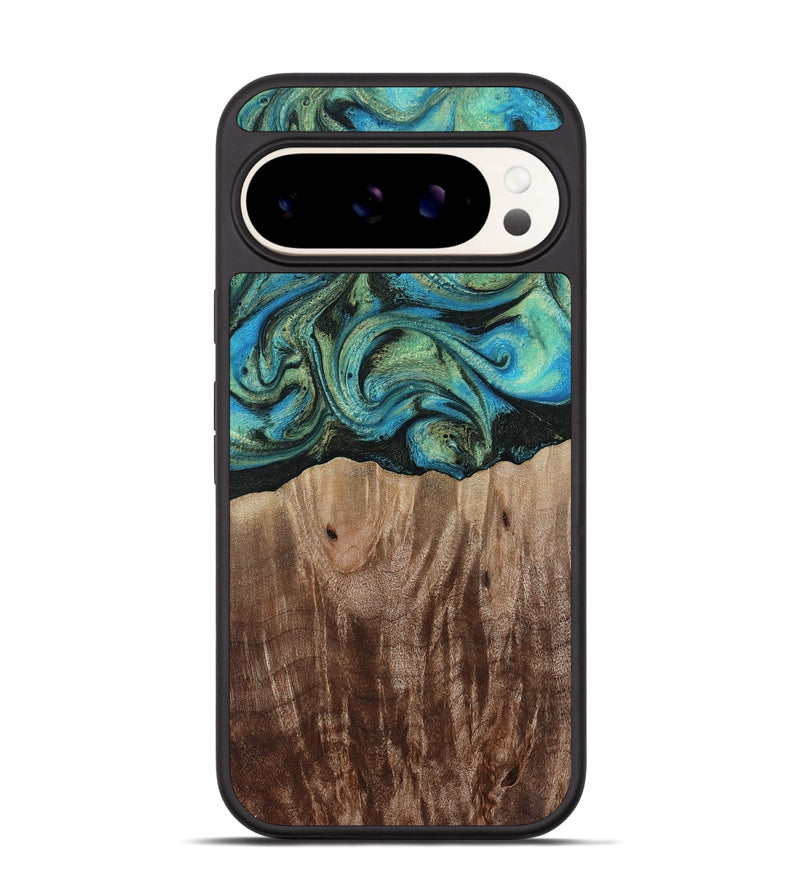 Pixel 9 Wood Phone Case - Makai (Green, 812274)