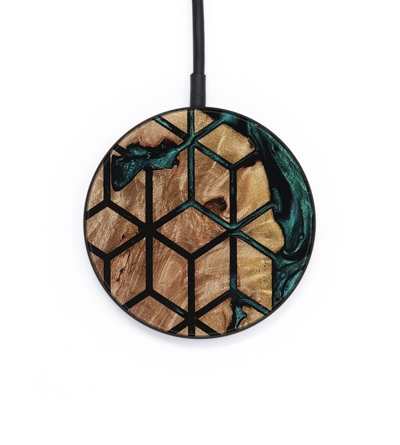 Circle Wood Wireless Charger - Joretta (Pattern, 812387)