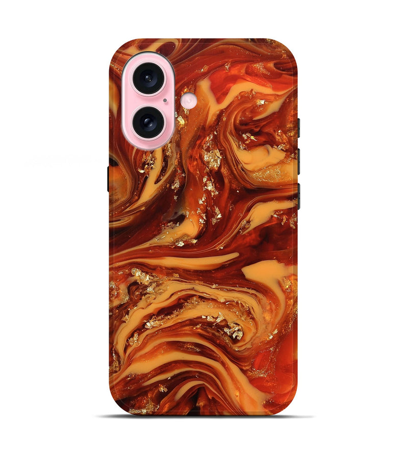 iPhone 17 ResinArt Live Edge Phone Case - Zayn (Red, 812403)