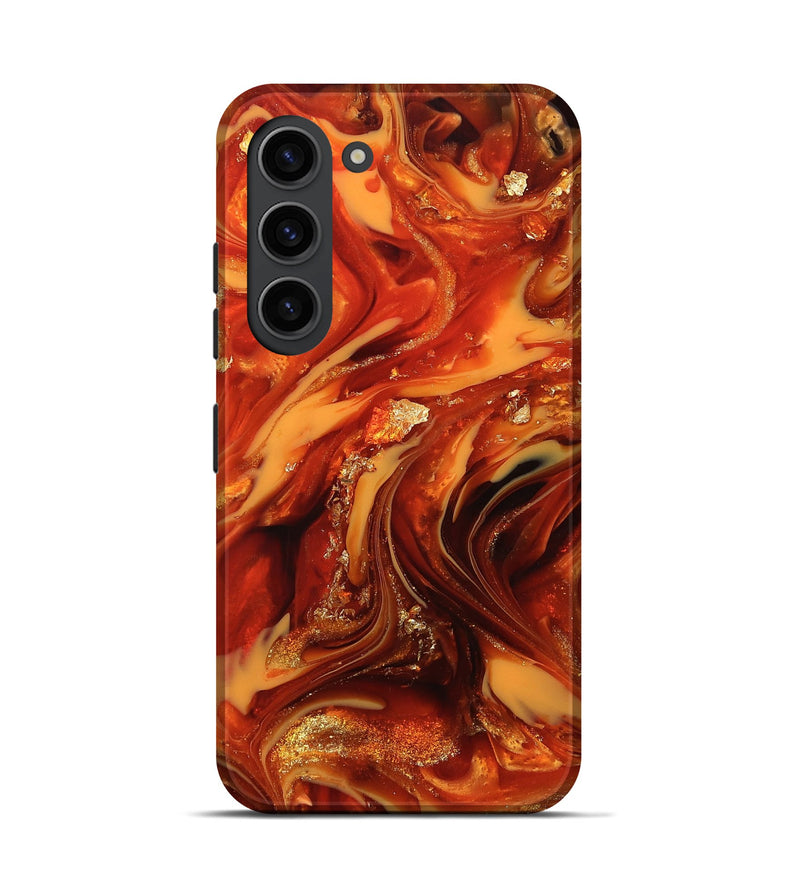 Galaxy S23 ResinArt Live Edge Phone Case - Cason (Red, 812410)