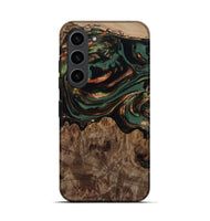 Galaxy S23 Wood Live Edge Phone Case - Tawanda (Green, 812420)