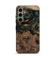 Galaxy S24 Wood Live Edge Phone Case - Tawanda (Green, 812420)