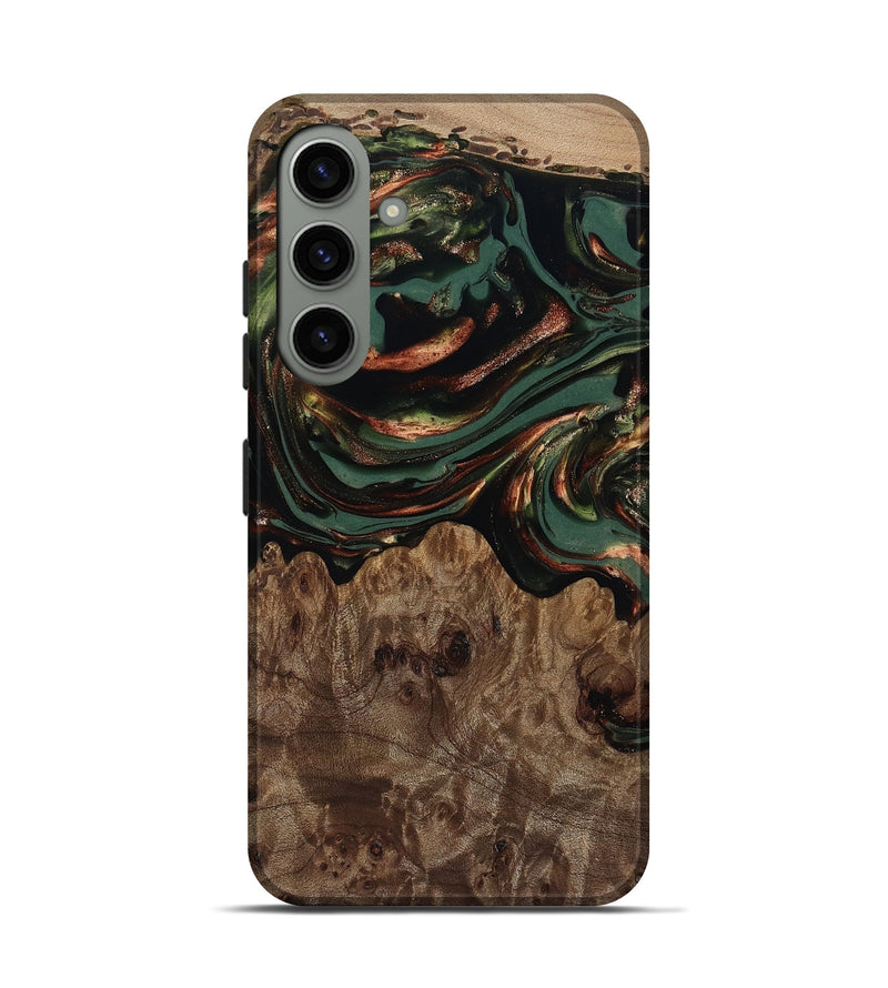Galaxy S24 Wood Live Edge Phone Case - Tawanda (Green, 812420)