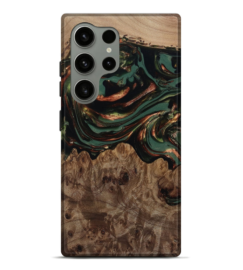 Galaxy S24 Ultra Wood Live Edge Phone Case - Tawanda (Green, 812420)