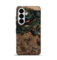 Galaxy S26 Wood Live Edge Phone Case - Tawanda (Green, 812420)