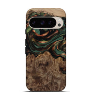 Pixel 10 Wood Live Edge Phone Case - Tawanda (Green, 812420)