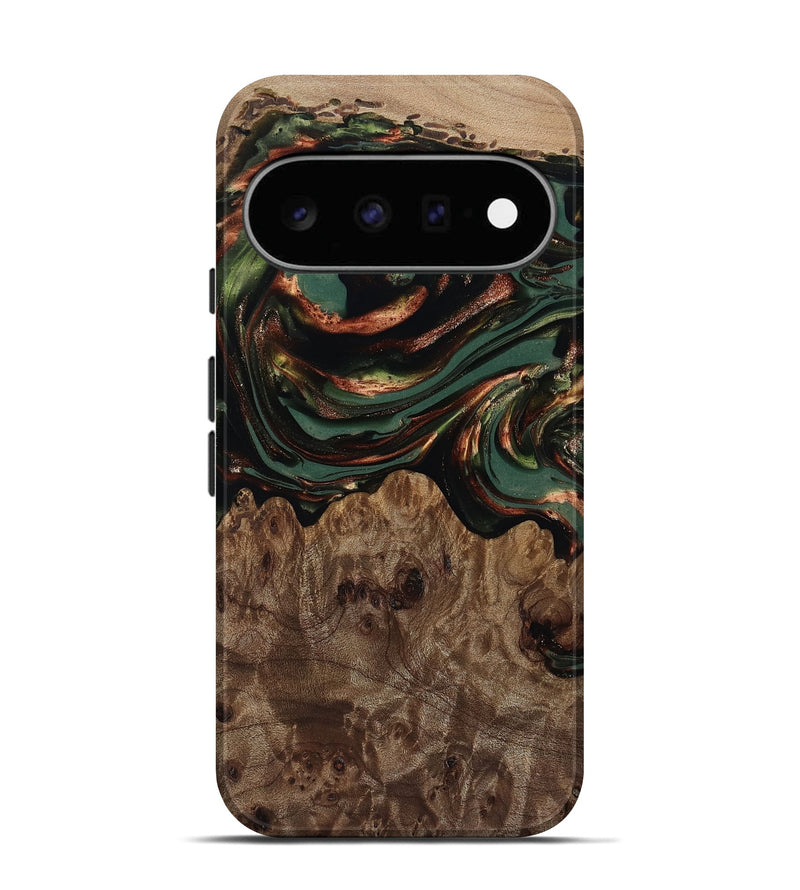 Pixel 11 Wood Live Edge Phone Case - Tawanda (Green, 812420)