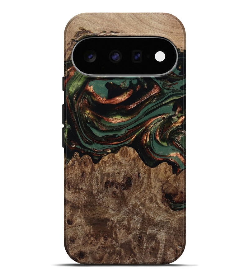 Pixel 11 Pro XL Wood Live Edge Phone Case - Tawanda (Green, 812420)