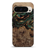 Pixel 9 Pro XL Wood Live Edge Phone Case - Tawanda (Green, 812420)