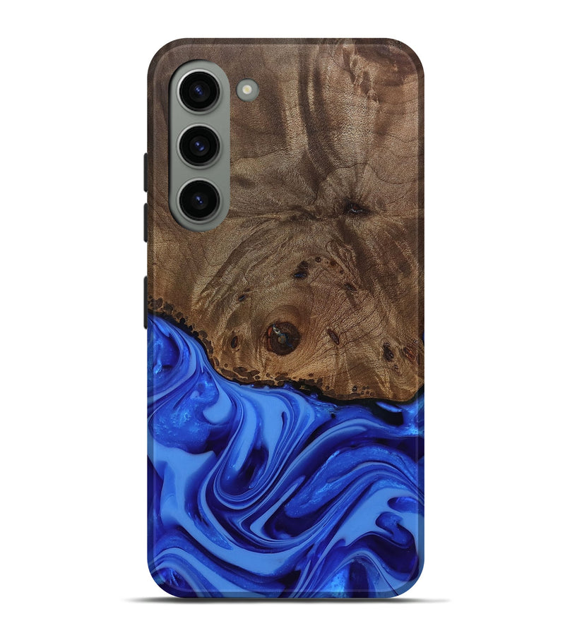 Galaxy S23 Plus Wood Live Edge Phone Case - Johan (Blue, 812424)