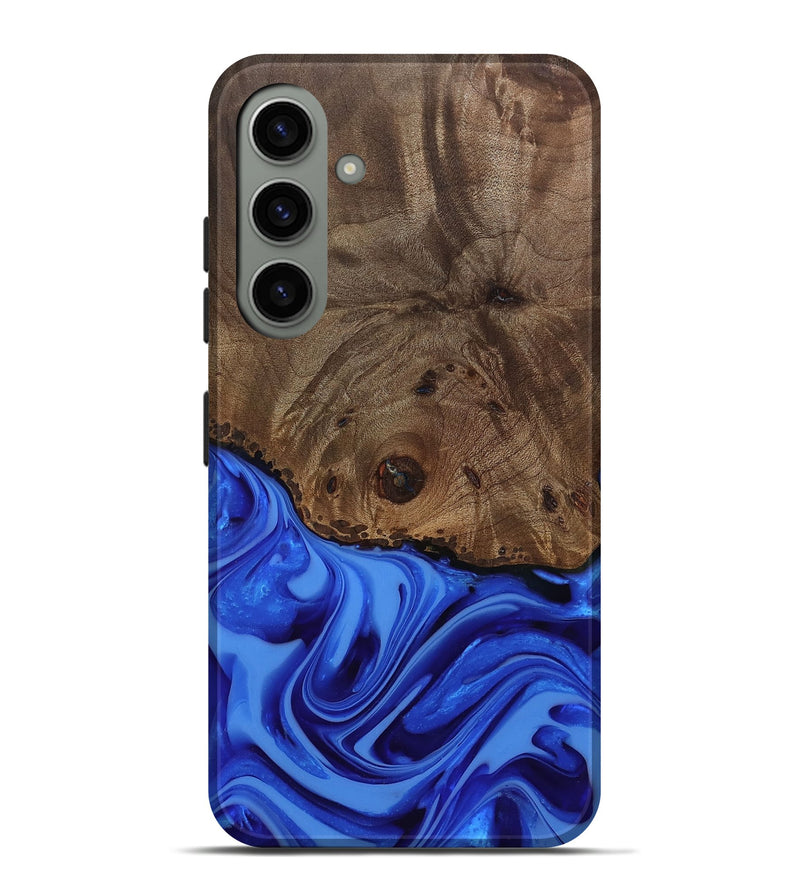 Galaxy S24 Plus Wood Live Edge Phone Case - Johan (Blue, 812424)