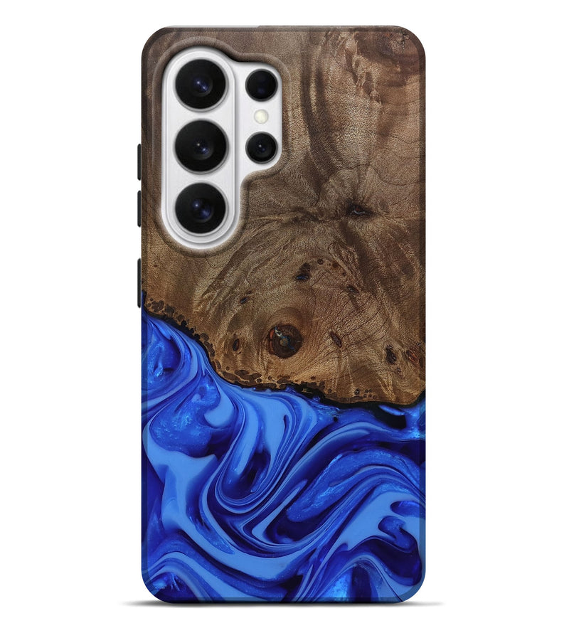 Galaxy S26 Ultra Wood Live Edge Phone Case - Johan (Blue, 812424)