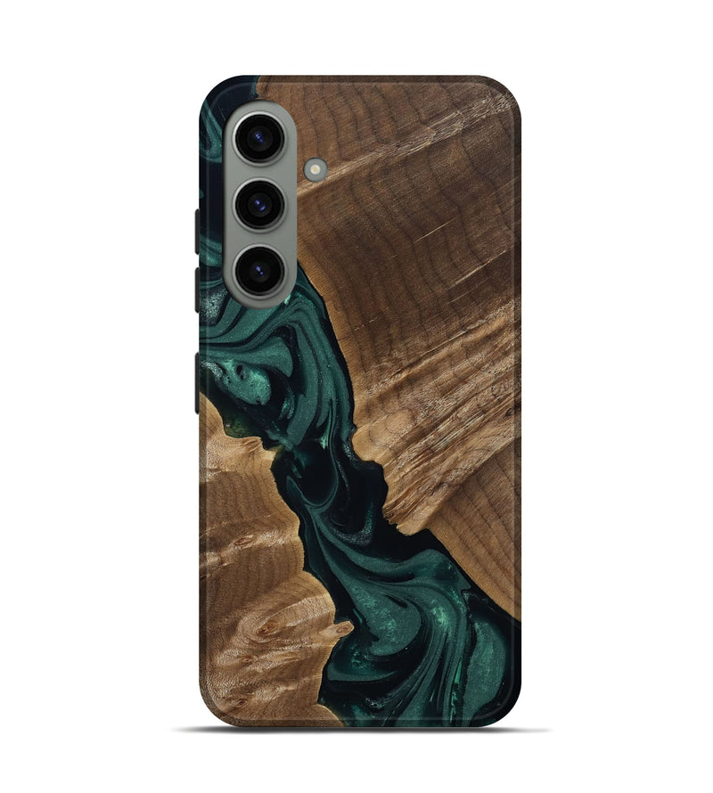 Galaxy S24 Wood Live Edge Phone Case - Leota (Green, 812426)