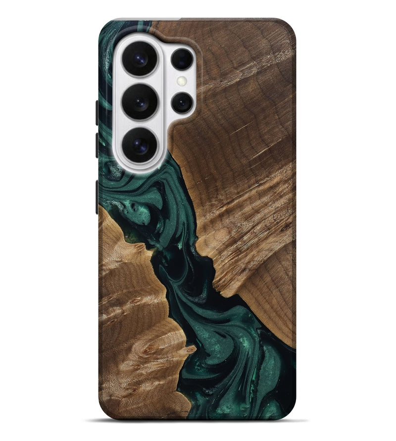 Galaxy S26 Ultra Wood Live Edge Phone Case - Leota (Green, 812426)