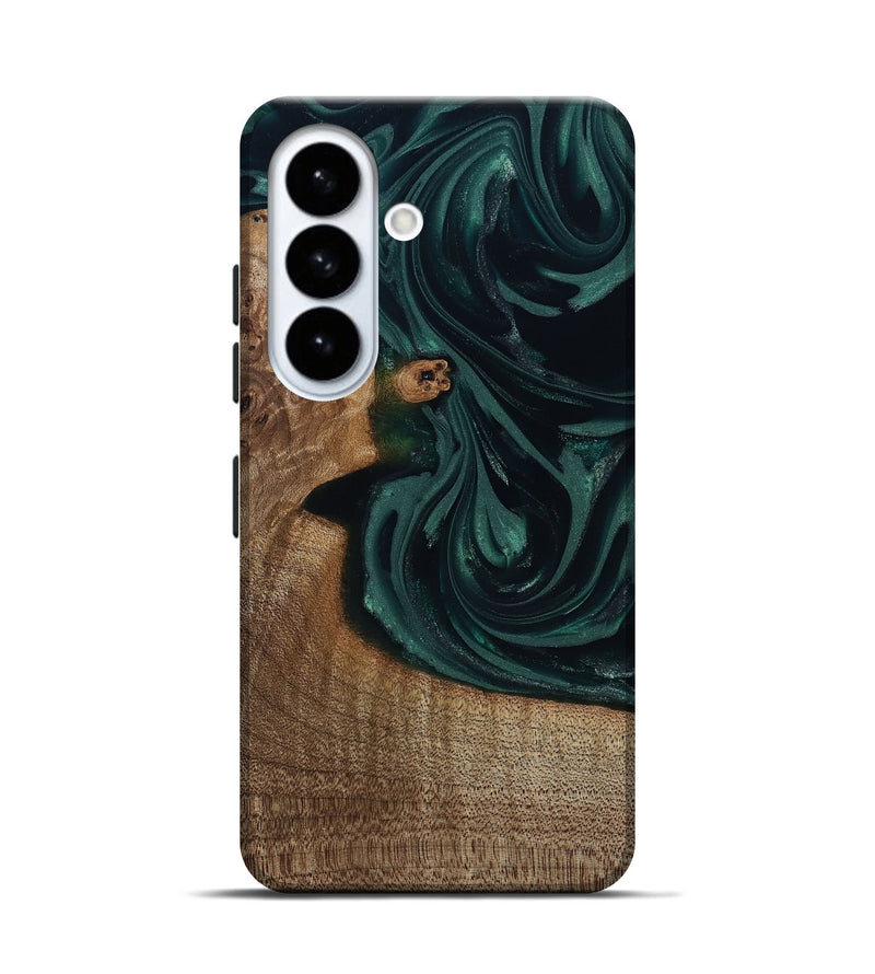 Galaxy S26 Wood Live Edge Phone Case - Tierra (Green, 812428)
