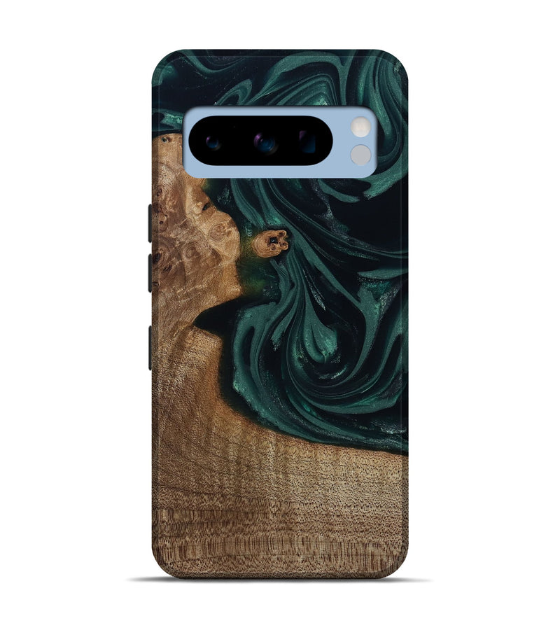 Pixel 8 Pro Wood Live Edge Phone Case - Tierra (Green, 812428)