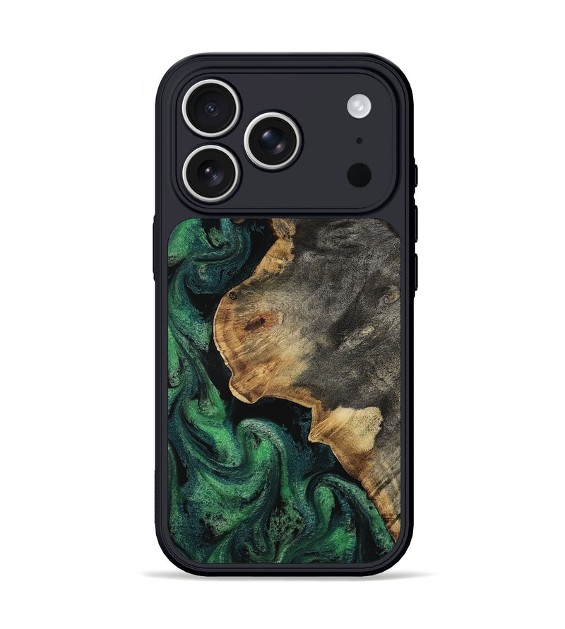 iPhone 17 Pro Wood Phone Case - Signe (Green, 812444)