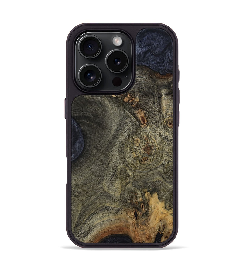 iPhone 16 Pro Wood Phone Case - Emilee (Wood Burl, 812454)