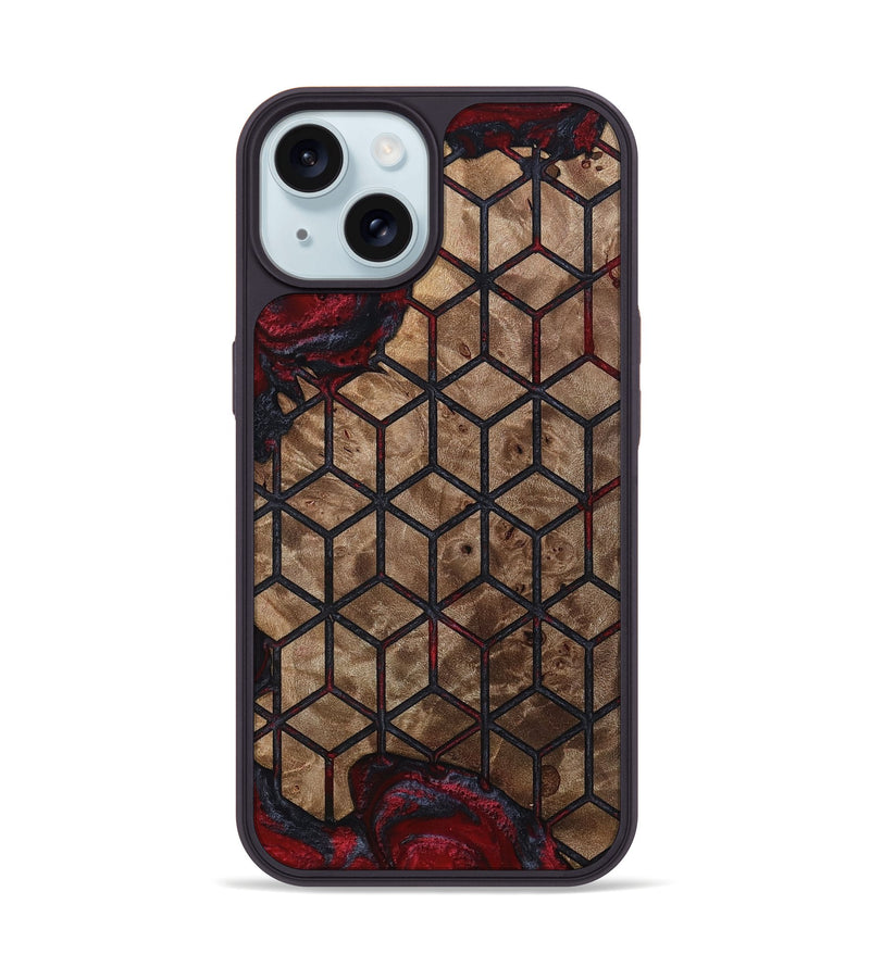 iPhone 15 Wood Phone Case - Rome (Pattern, 812469)